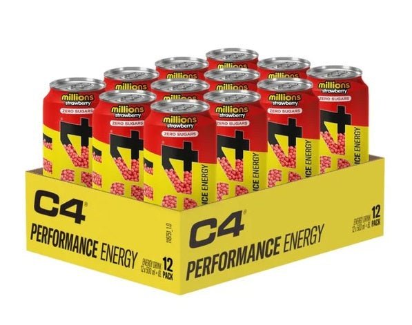 C4 Performance Energy, Millions Strawberry - 12 x 500 ml. - VitaeSupps