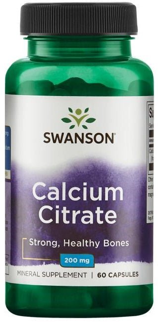 Calcium Citrate, 200mg - 60 caps - VitaeSupps
