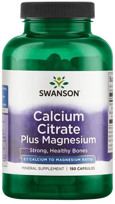 Calcium Citrate Plus Magnesium - 150 caps - VitaeSupps