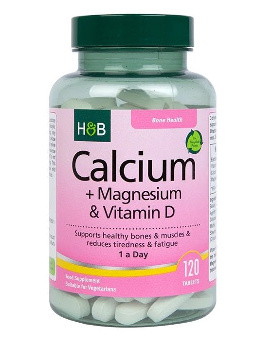 Calcium + Magnesium & Vitamin D - 120 vegetarian tabs - VitaeSupps