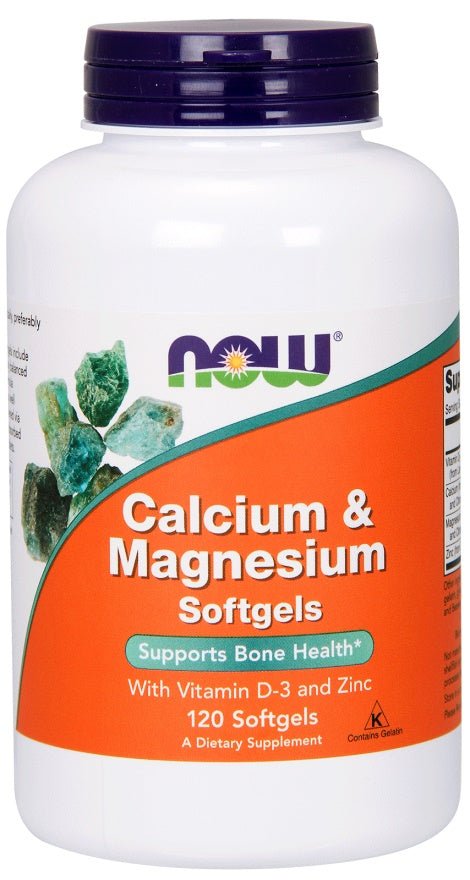 Calcium & Magnesium with Vit D and Zinc - 120 softgels - VitaeSupps