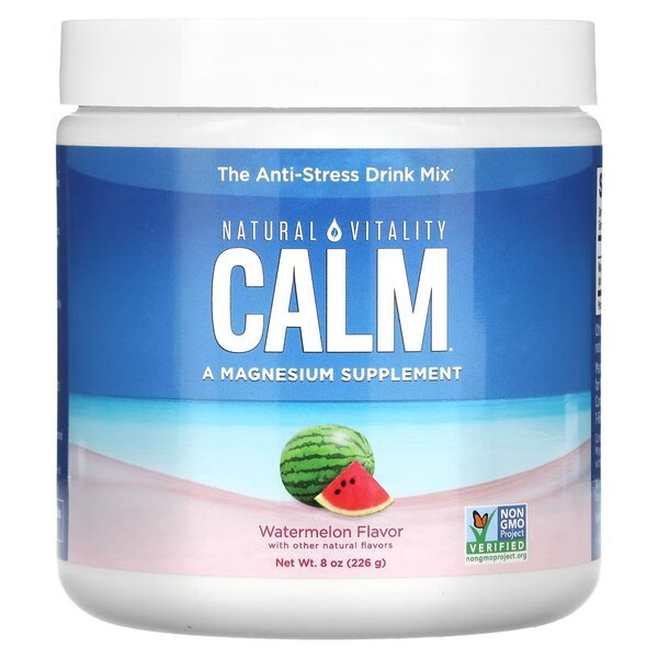 Calm Magnesium Powder, Watermelon - 226 grams - VitaeSupps