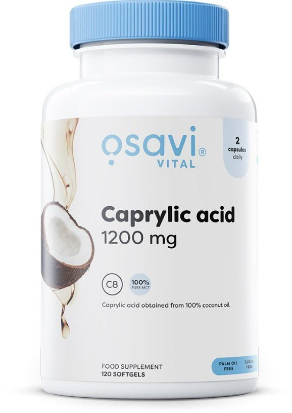 Caprylic Acid, 1200mg - 120 softgels - VitaeSupps