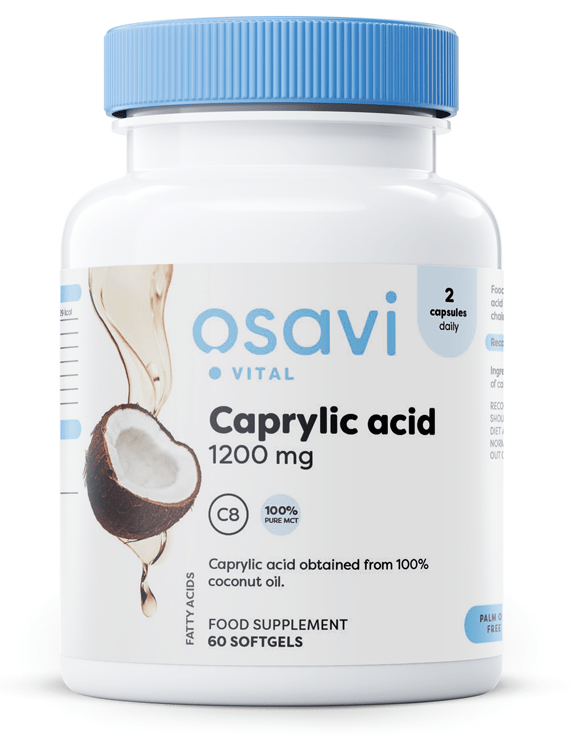 Caprylic Acid, 1200mg - 60 softgels - VitaeSupps