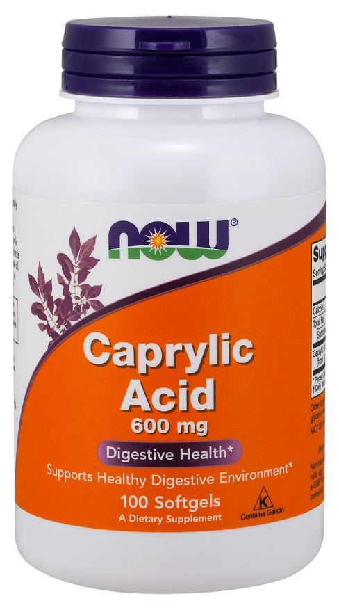 Caprylic Acid, 600mg - 100 softgels - VitaeSupps