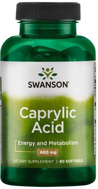 Caprylic Acid, 600mg - 60 softgels - VitaeSupps