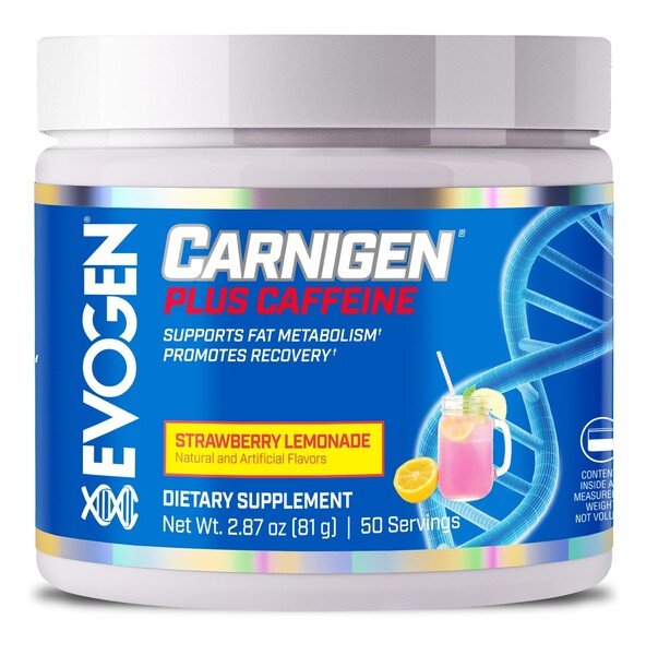 Carnigen Plus Caffeine, Strawberry Lemonade - 81 grams - VitaeSupps