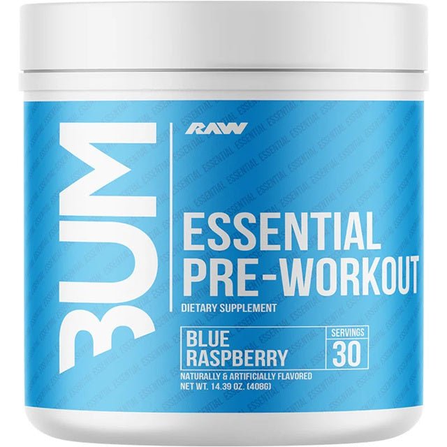 CBUM Essential Pre - Workout, Blue Raspberry - 408 grams - VitaeSupps