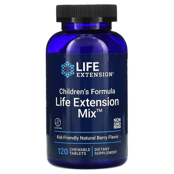 Children's Formula Life Extension Mix, Natural Berry - 120 chewable tabs - VitaeSupps