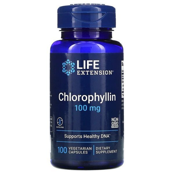 Chlorophyllin, 100mg - 100 vcaps - VitaeSupps