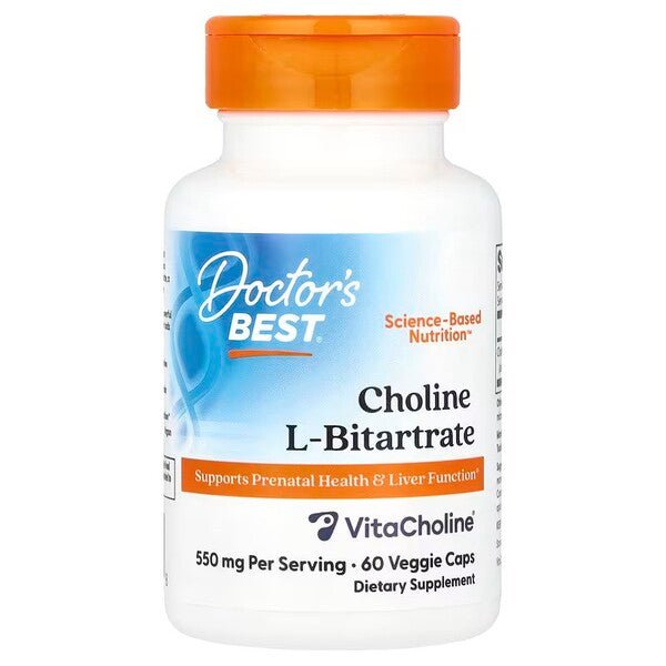 Choline L - Bitarate, 550mg - 60 vcaps - VitaeSupps