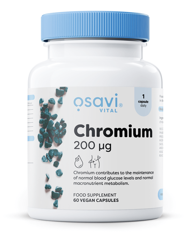 Chromium, 200mcg - 60 vegan caps - VitaeSupps