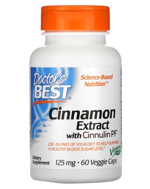 Cinnamon Extract with CinnulinPF, 125mg - 60 vcaps - VitaeSupps