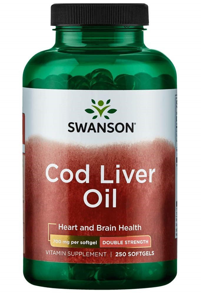 Cod Liver Oil, 700mg Double - Strength - 250 softgels - VitaeSupps