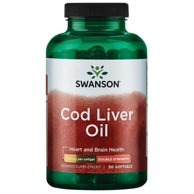 Cod Liver Oil, 700mg Double - Strength - 30 softgels - VitaeSupps