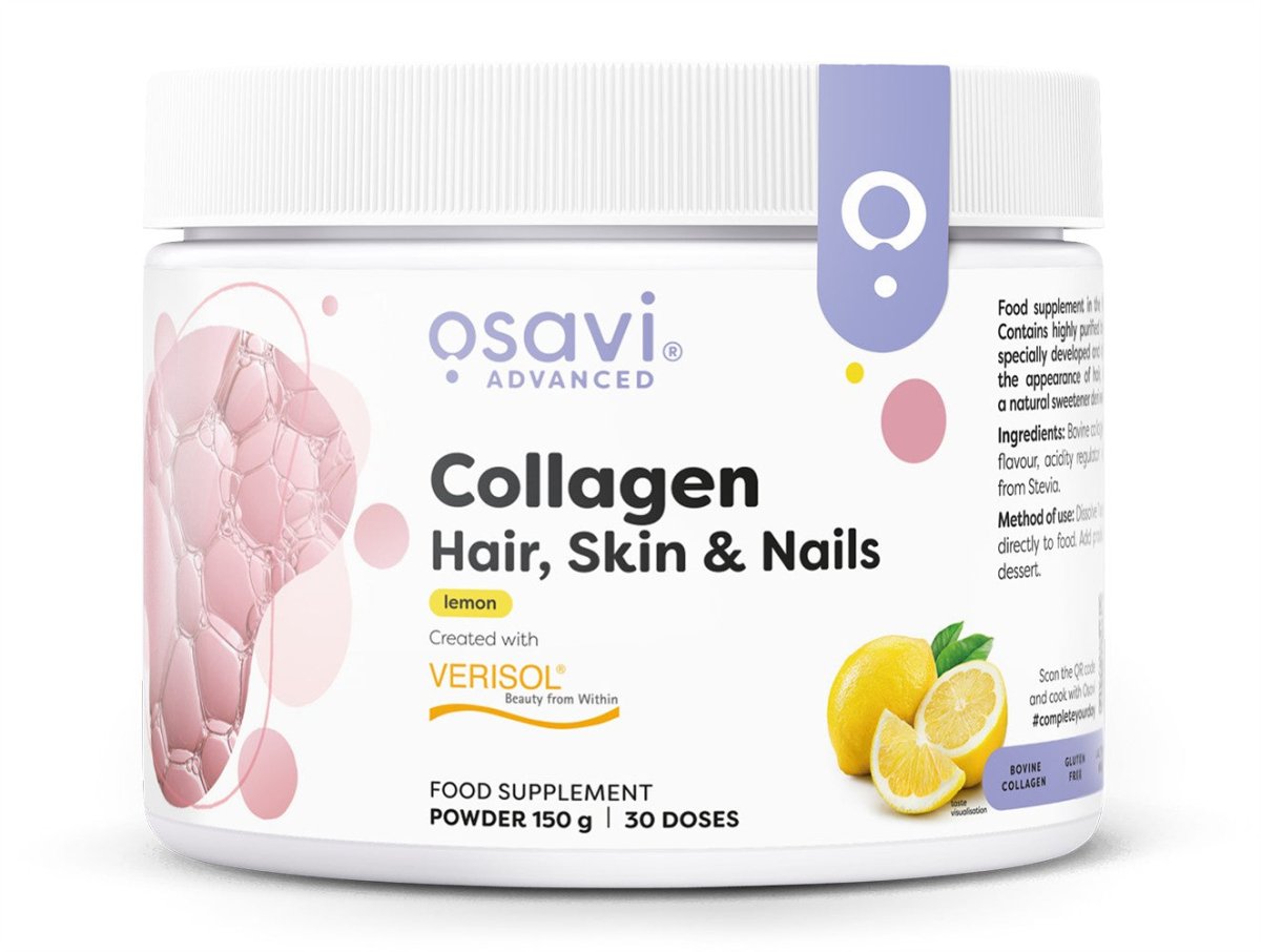 Collagen Peptides (Hair, Skin & Nails), Lemon - 150 grams - VitaeSupps