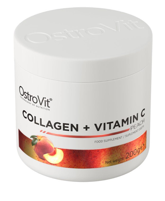 Collagen + Vitamin C, Peach - 200 grams - VitaeSupps