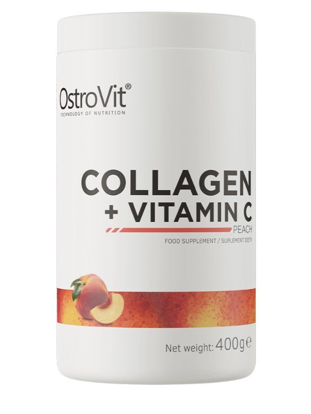 Collagen + Vitamin C, Peach - 400 grams - VitaeSupps