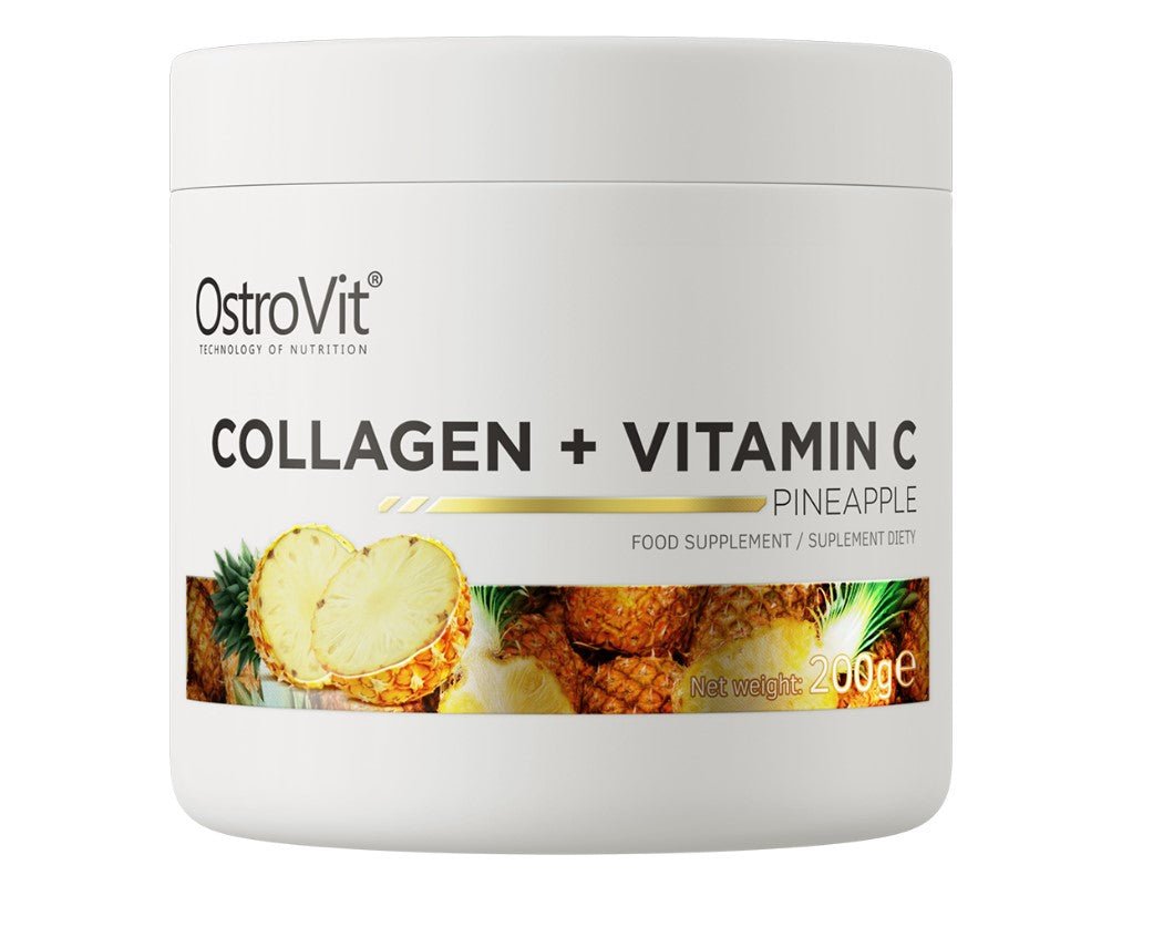 Collagen + Vitamin C, Pineapple - 200 grams - VitaeSupps