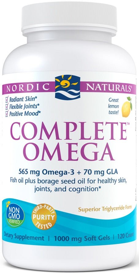 Complete Omega, 565mg Lemon - 120 softgels - VitaeSupps