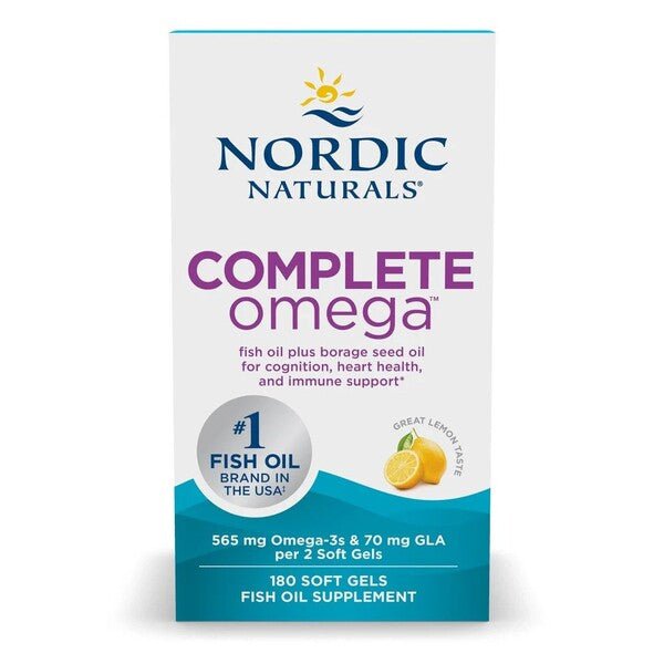 Complete Omega, 565mg Lemon - 180 softgels - VitaeSupps