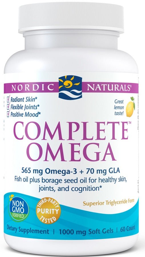 Complete Omega, 565mg Lemon - 60 softgels - VitaeSupps