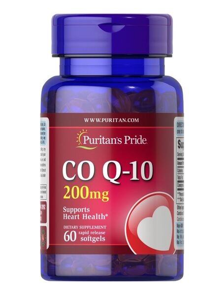 CoQ10, 200mg - 60 softgels - VitaeSupps