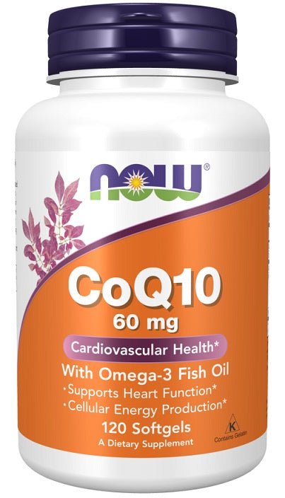 CoQ10 with Omega - 3, 60mg - 120 softgels - VitaeSupps