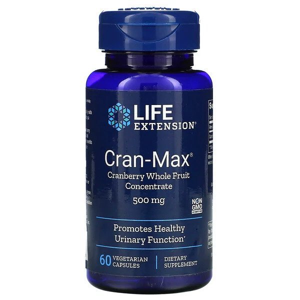 Cran - Max Cranberry Whole Fruit Concentrate, 500mg - 60 vcaps - VitaeSupps