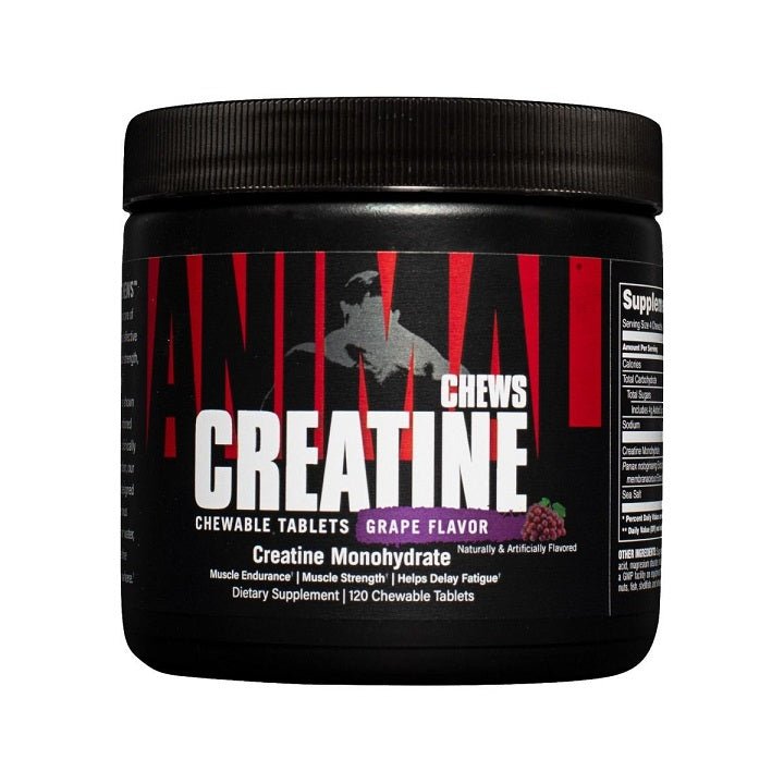 Creatine Chews, Grape - 120 chewable tablets - VitaeSupps