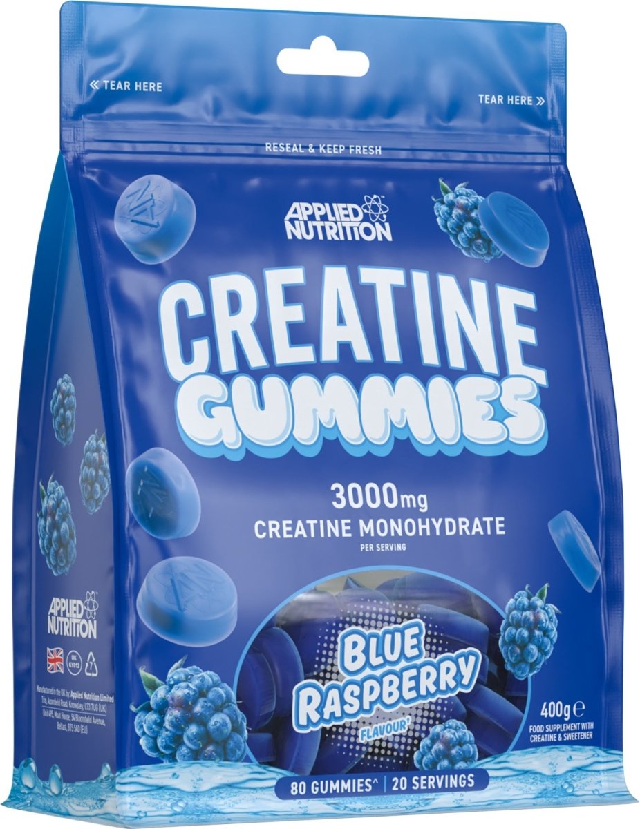 Creatine Gummies, Blue Raspberry - 80 gummies - VitaeSupps