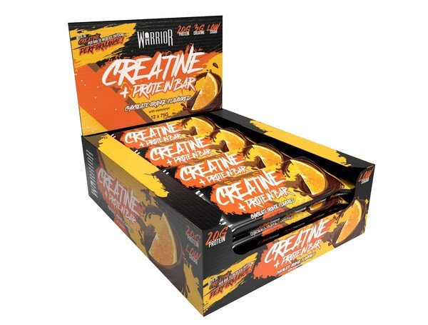 Creatine + Protein Bar, Chocolate Orange - 12 x 75g - VitaeSupps