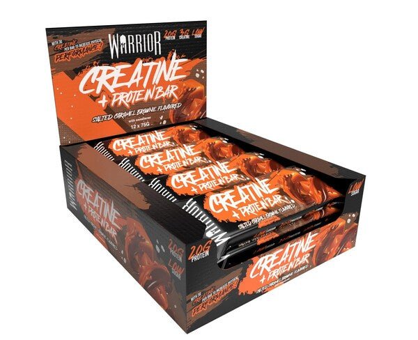 Creatine + Protein Bar, Salted Caramel Brownie - 12 x 75g - VitaeSupps