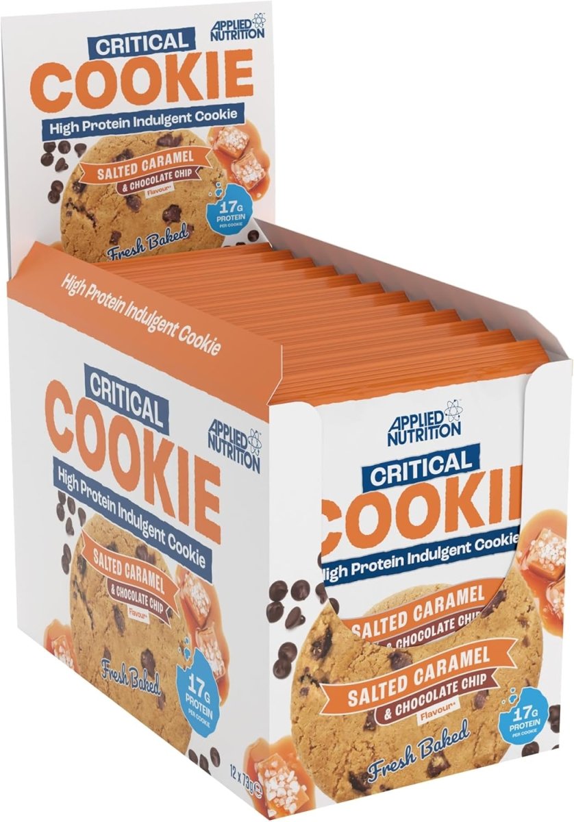 Critical Cookie, Salted Caramel & Chocolate Chip - 12 x 73g - VitaeSupps