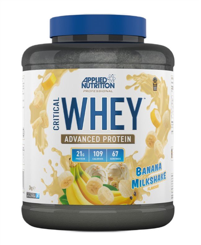 Critical Whey, Banana Milkshake - 2000 grams - VitaeSupps