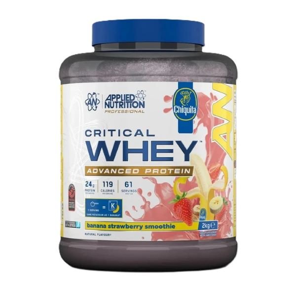 Critical Whey, Banana Strawberry Smoothie - 2000 grams - VitaeSupps