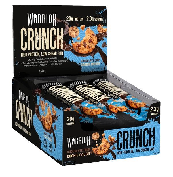 Crunch Bar, Chocolate Chip Cookie Dough - 12 bars - VitaeSupps