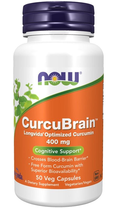 CurcuBrain, 400mg - 50 vcaps - VitaeSupps