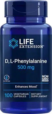 D L - Phenylalanine, 500mg - 100 vcaps - VitaeSupps