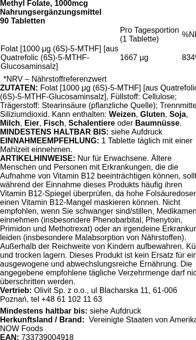 Produktetikett