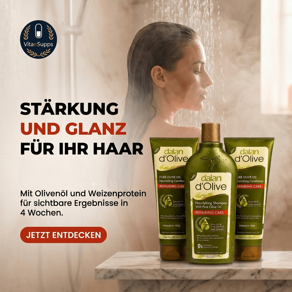 Dalan D'Olive Reparierende Pflege Pack, 1 Shampoo + 2 Creme - MioVita