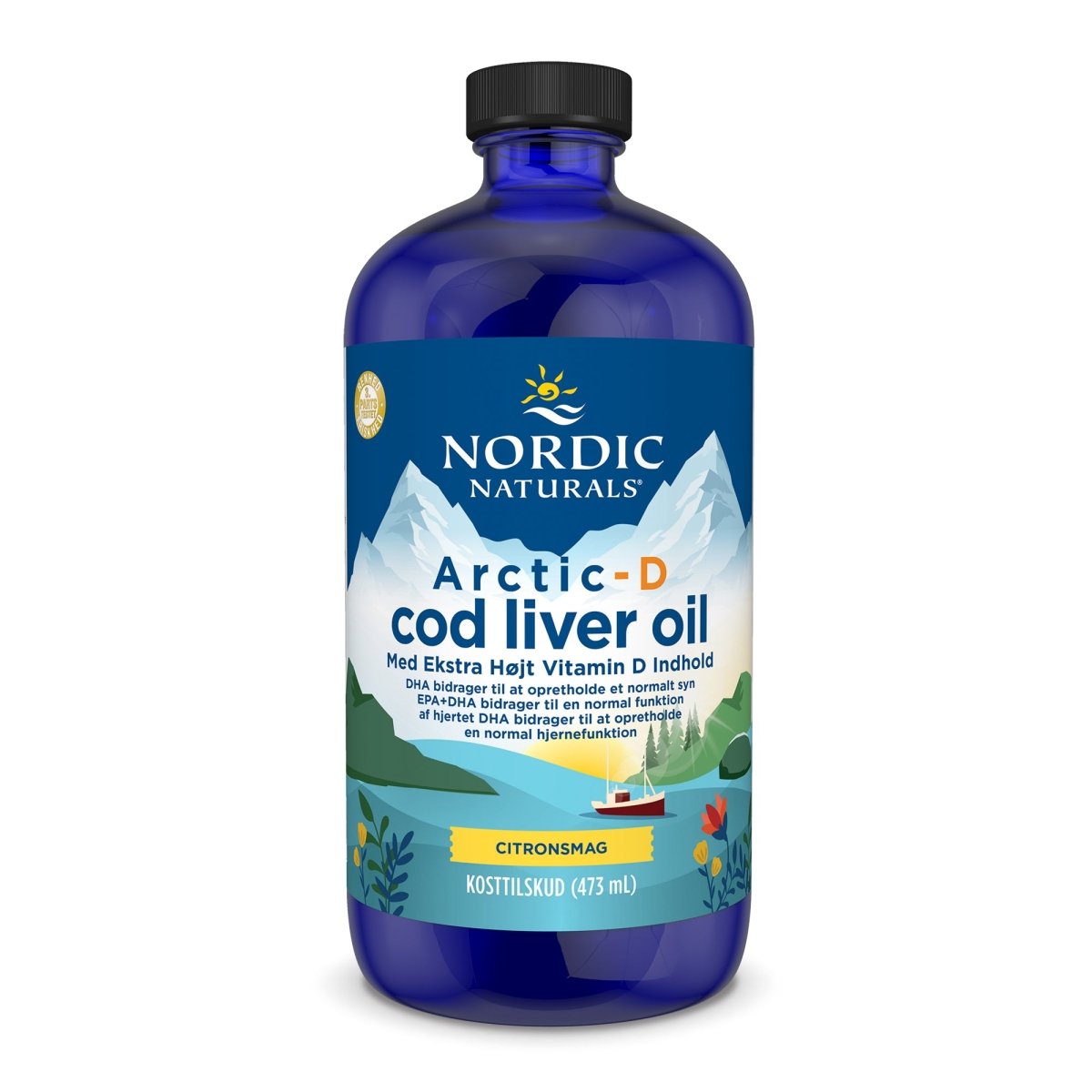(Danish Label) Arctic - D Cod Liver Oil, Lemon - 473 ml. - VitaeSupps