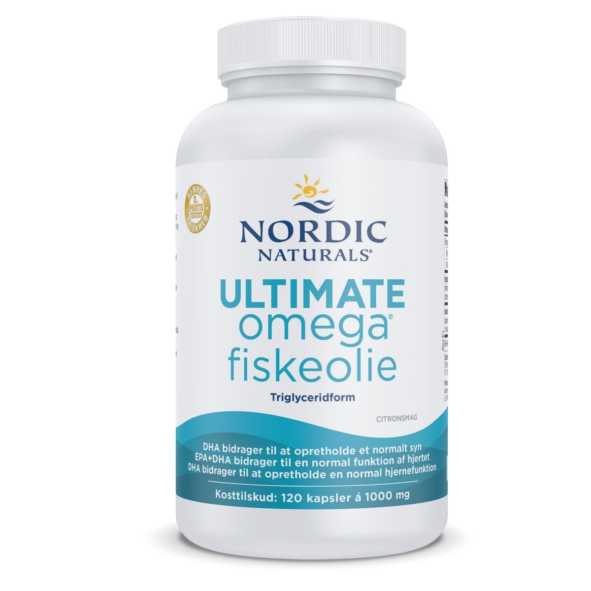 (Danish Label) Ultimate Omega Fiskeolie, 1280mg Lemon - 120 softgels - VitaeSupps