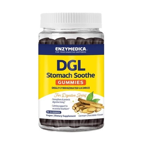 DGL Stomach Soothe Gummies, German Chocolate - 74 gummies - VitaeSupps