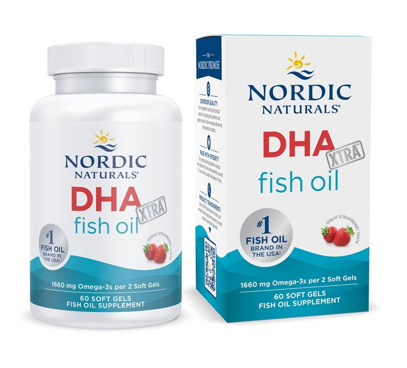 DHA Xtra, 1660mg Strawberry (EAN 768990891038) - 60 softgels - VitaeSupps