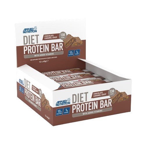 Diet Protein Bar, Chocolate Caramel Crisp - 12 x 45g - VitaeSupps