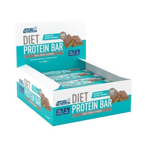 Diet Protein Bar, Chocolate Salted Caramel - 12 x 45g - VitaeSupps