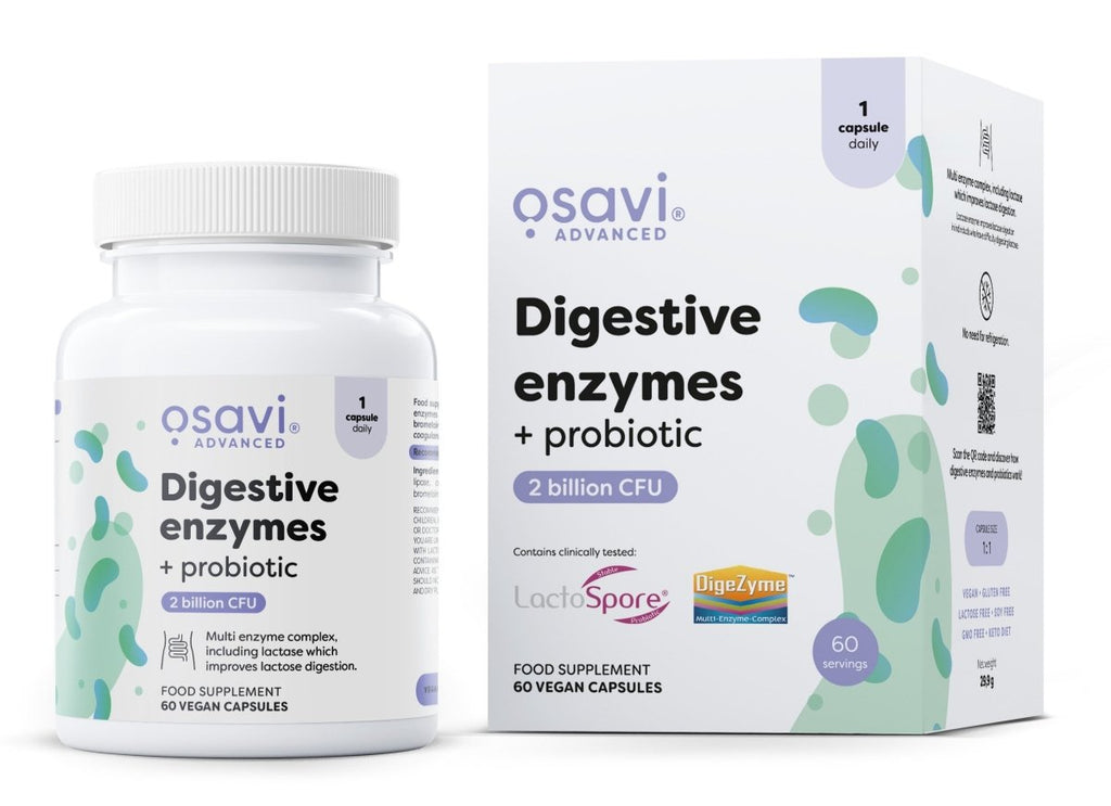 Digestive enzymes + probiotic - 60 vegan caps - VitaeSupps
