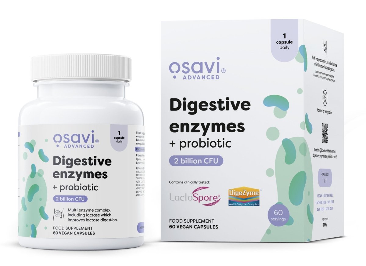 Digestive enzymes + probiotic - 60 vegan caps - VitaeSupps