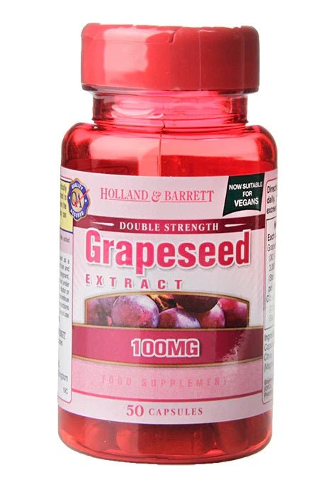 Double Strength Grapeseed Extract, 100mg - 50 caps - VitaeSupps